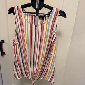 Women's Lane Bryant Multi-color Striped Tank Top Size 20
